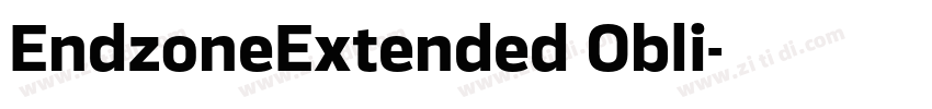 EndzoneExtended Obli字体转换
